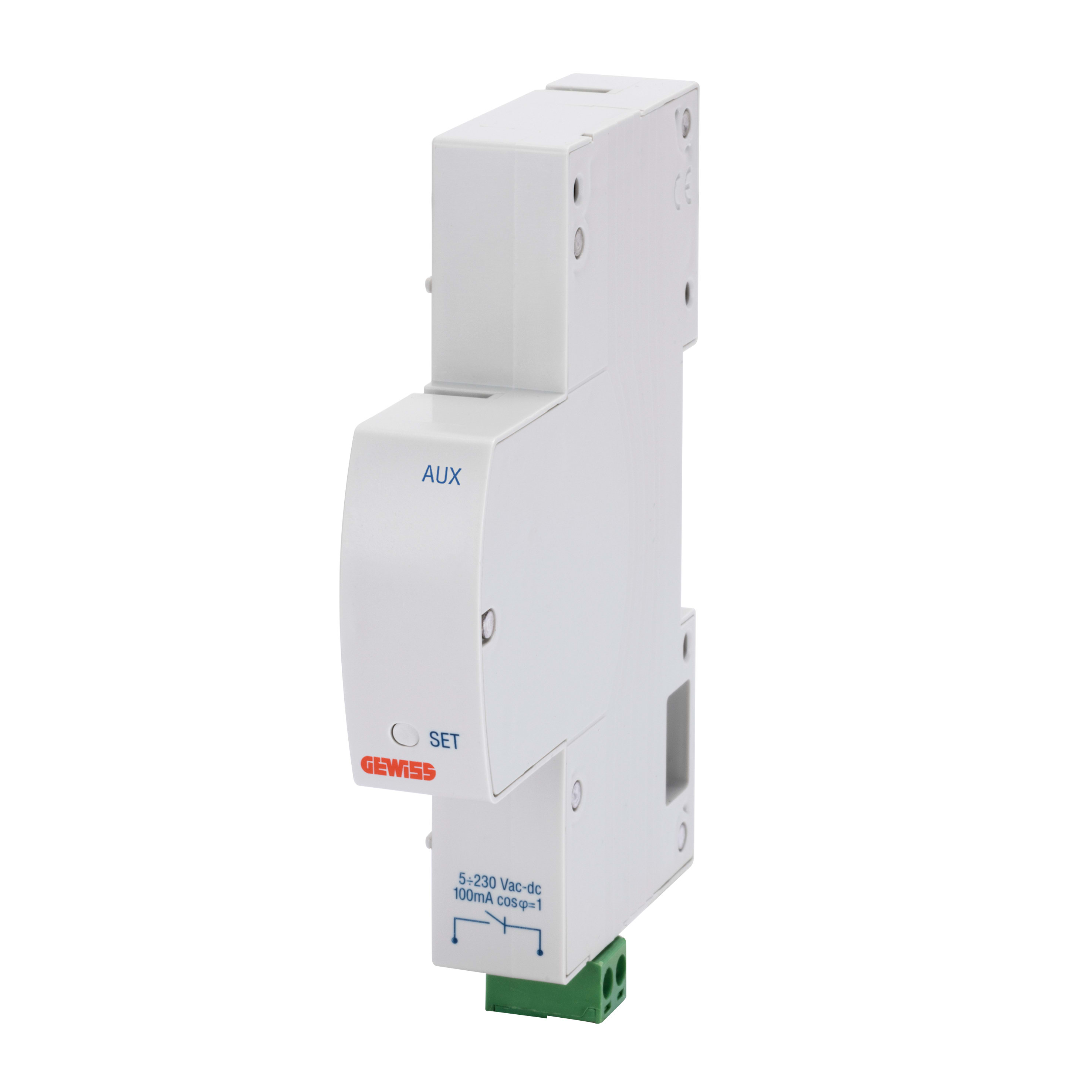 GEWISS - CONTATTO AUSILIARIO - PER RESTART RD/RM PRO 2P - 1 MODULO EN 50022 GWD0951