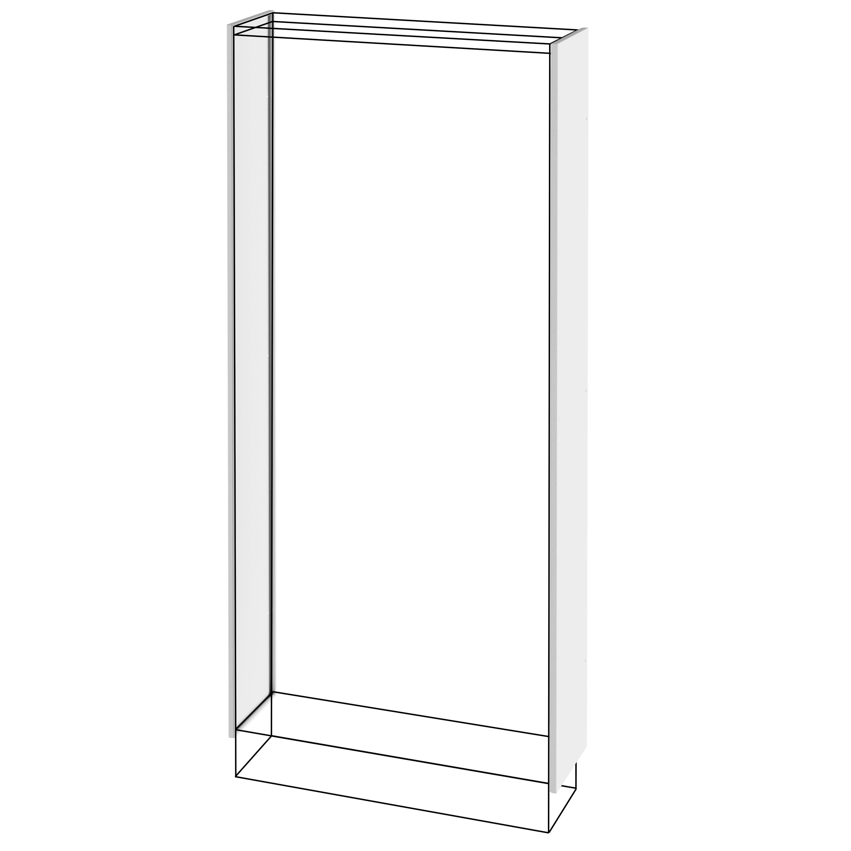 GEWISS - COPPIA DI PANNELLI LATERALI - QUADRO DA PAVIMENTO - QDX 630 L - 1800X200MM GWD3055