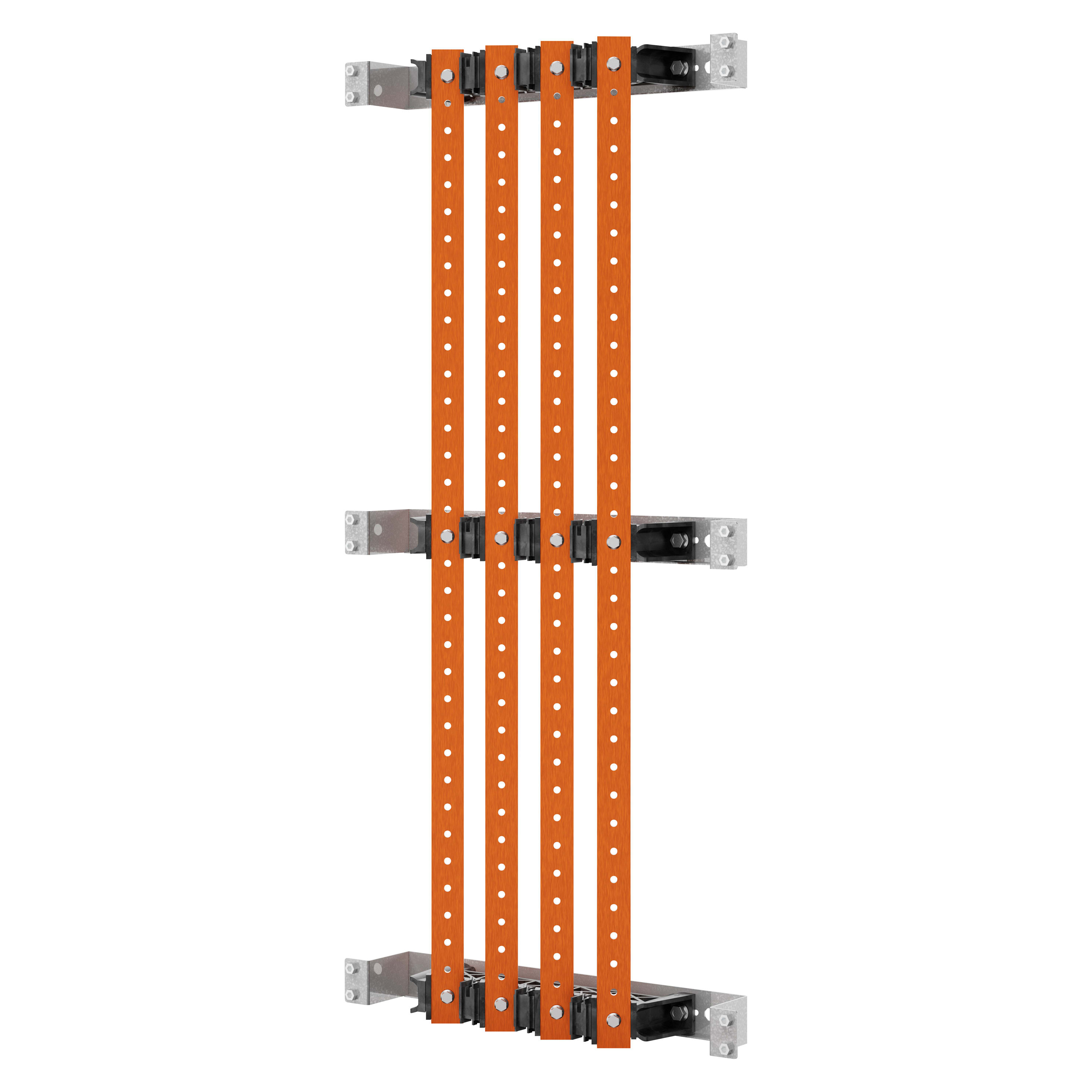 GEWISS - COPPIA DI PORTABARRE - PER BARRE PIATTE 30x10 - 630A - PER STRUTTURE P=400 - STRUTTURA B=600 - PER QDX 630H GWD3725