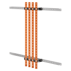 GEWISS - COPPIA DI PORTABARRE - PER BARRE PIATTE 30x10 - 630A - PER STRUTTURE P=800 - VANO AFFIANCATO ESTERNO - PER QDX 1600H GWD3737
