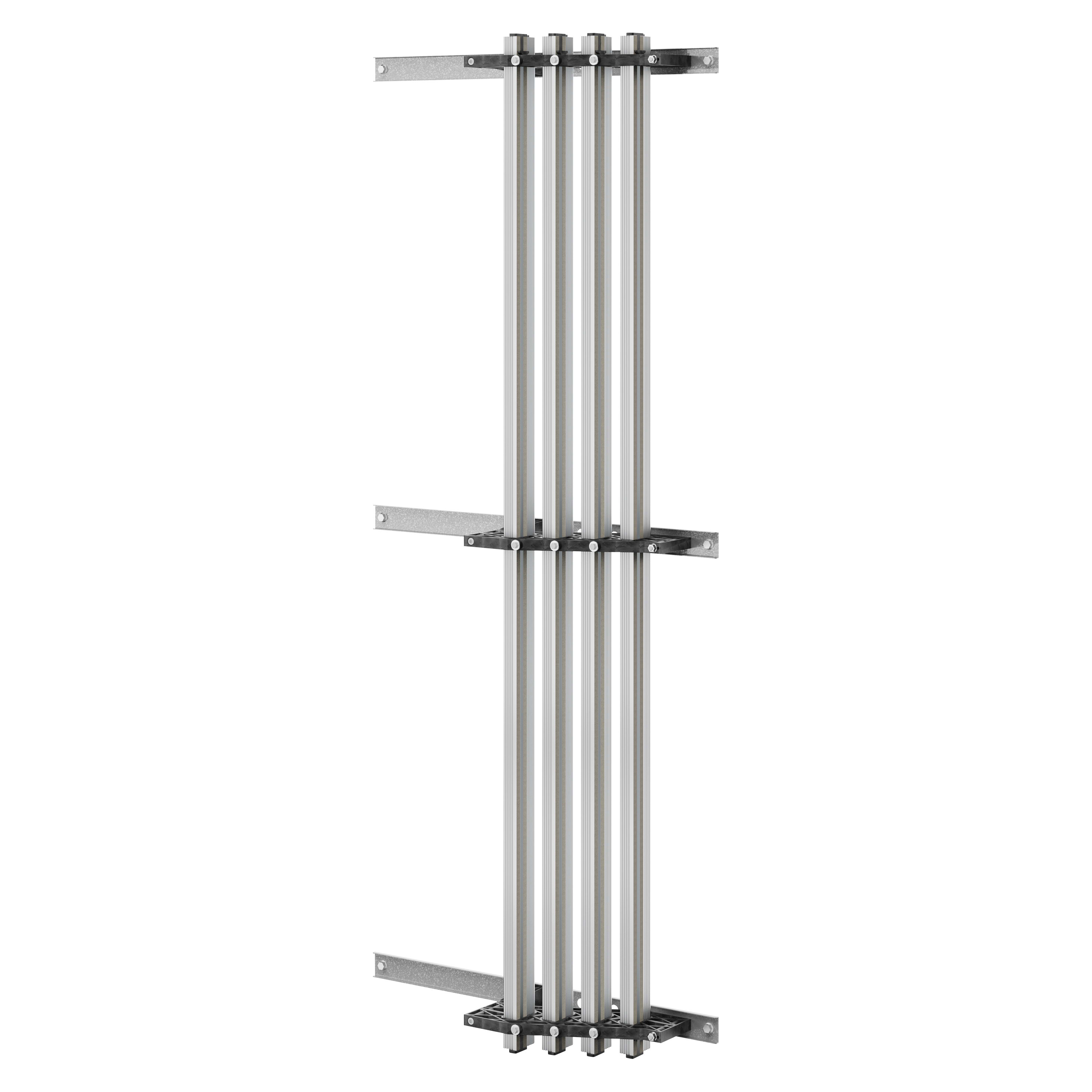 GEWISS - COPPIA DI PORTABARRE - PER BARRE SAGOMATE IN ALLUMINIO - 1250-1600A - PER STRUTTURE P=800 - VANO AFFIANCATO/ESTERNO - PER QDX 1600H