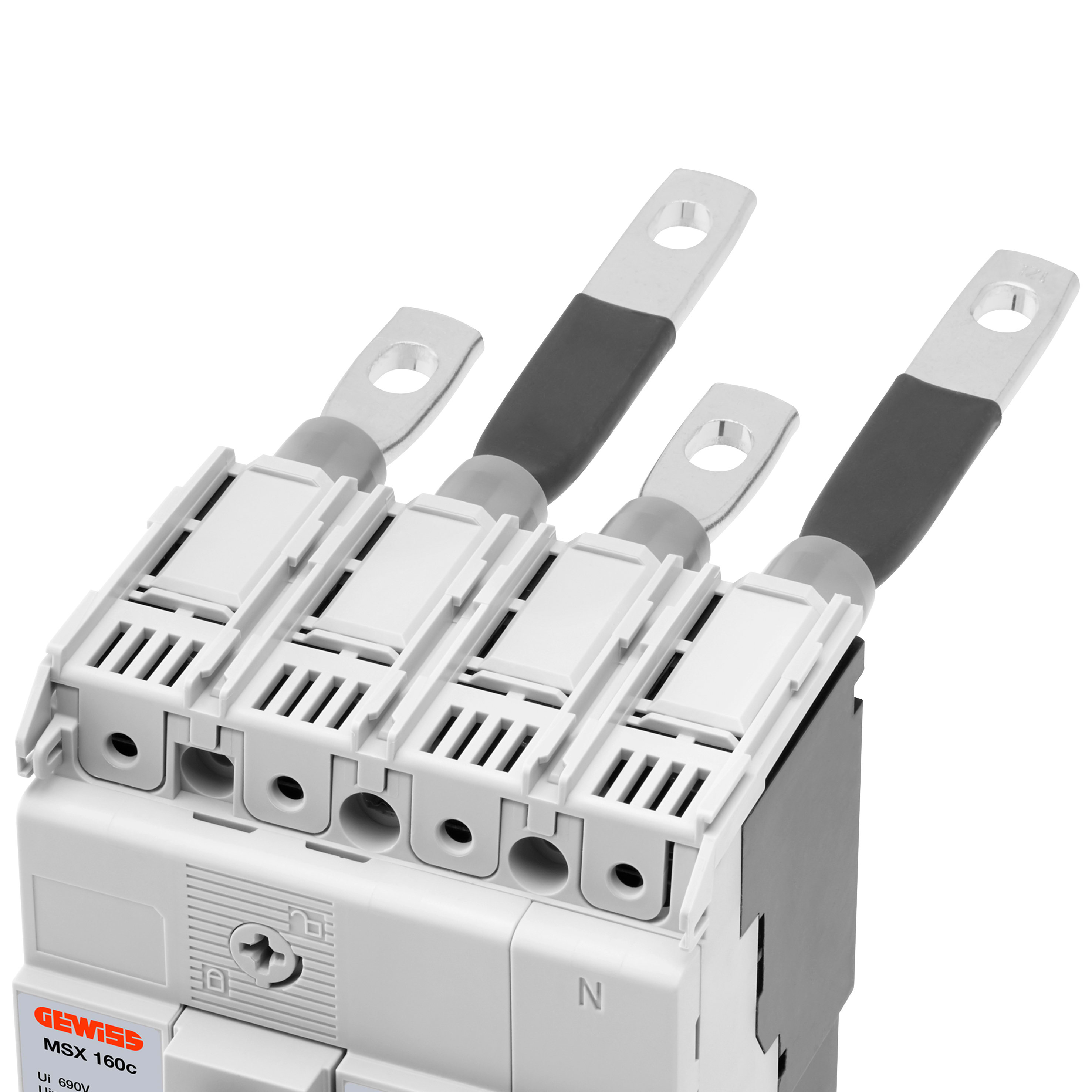 GEWISS - COPRITERMINALI - PER MSX/M250C - PER TERMINALI POSTERIORI RC - PER INTERRUTTORI 4P GWD8824