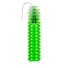 GEWISS - TUBO PIEGHEVOLE MEDIO FK15 - DIAMETRO 20MM - CON TIRACAVO - VERDE
