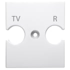 GEWISS - SUPPORTO UNIVERSALE - PRESE COMBINATE TV-R - BIANCO LUCIDO - CHORUSMART