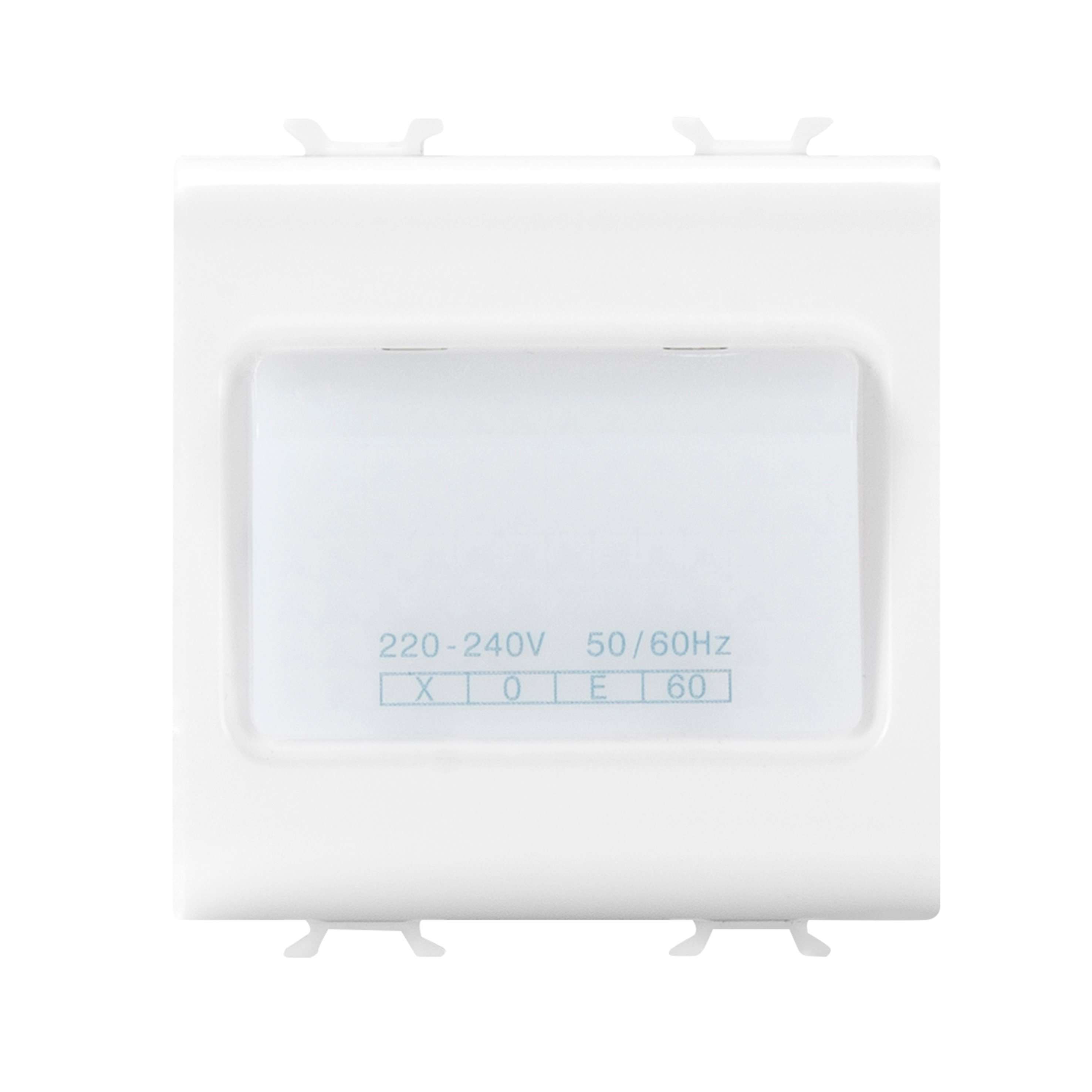 GEWISS - LAMPADA AUTONOMA DI EMERGENZA - 230Vac 50/60Hz 1h - 2 MODULI - BIANCO LUCIDO - CHORUSMART