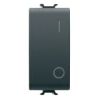 GEWISS - INTERRUTTORE BIPOLARE 250V ac - 16AX - NEUTRO - SIMBOLO 0/1 - 1 MODULO - NERO SATINATO  CHORUSMART