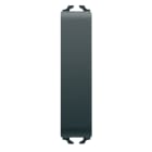 GEWISS - PULSANTE UNIPOLARE 250V ac - NA 10A - NEUTRO - 1/2 MODULO - NERO SATINATO - CHORUSMART