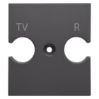GEWISS - SUPPORTO UNIVERSALE - PRESE COMBINATE TV-R - NERO SATINATO - CHORUSMART