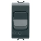 GEWISS - INTERRUTTORE AUTOMATICO MAGNETOTERMICO - CURVA C - 1P+N 10A 230Vac - 1 MODULO - NERO SATINATO - CHORUSMART
