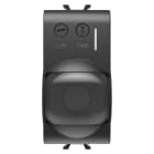 GEWISS - RIVELATORE DI MOVIMENTO A RAGGI INFRAROSSI - 230 V ac 50/60 Hz - NERO SATINATO - 1 MODULO - CHORUSMART