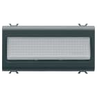 GEWISS - LAMPADA AUTONOMA DI EMERGENZA - 230Vac 50/60Hz 1h - 4 MODULI - NERO SATINATO - CHORUSMART