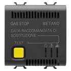 GEWISS - RIVELATORE GAS METANO - 12V ac/dc - 2 MODULI - NERO SATINATO - CHORUSMART GW12712