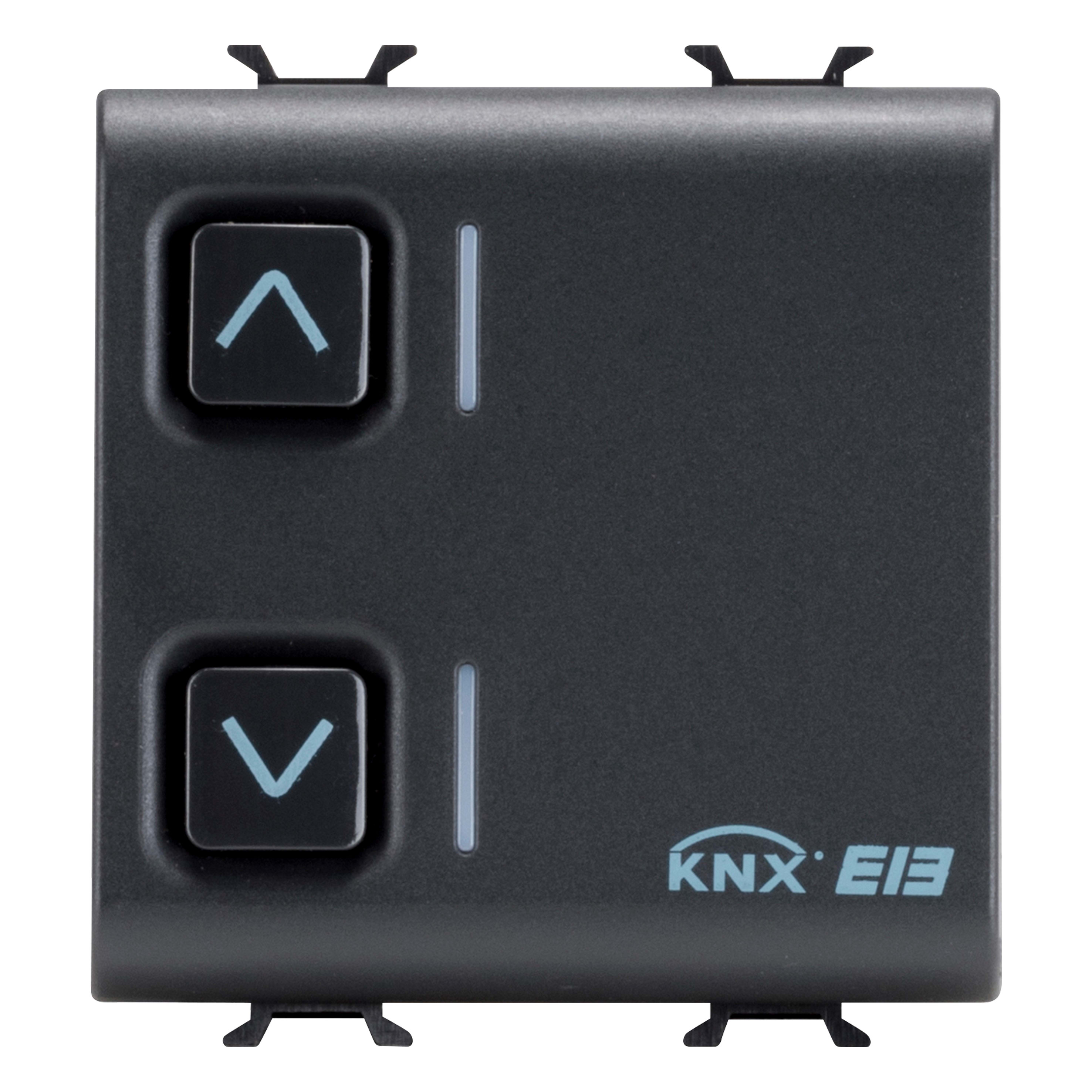 GEWISS - ATTUATORE PER TAPPARELLE - 1 CANALE - 6A - KNX - 2 MODULI - NERO - CHORUSMART