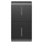GEWISS - TASTO INTERCAMBIABILE PER PULSANTIERA CONNESSA ECO - 1 MODULO - NERO SATINATO - CHORUSMART