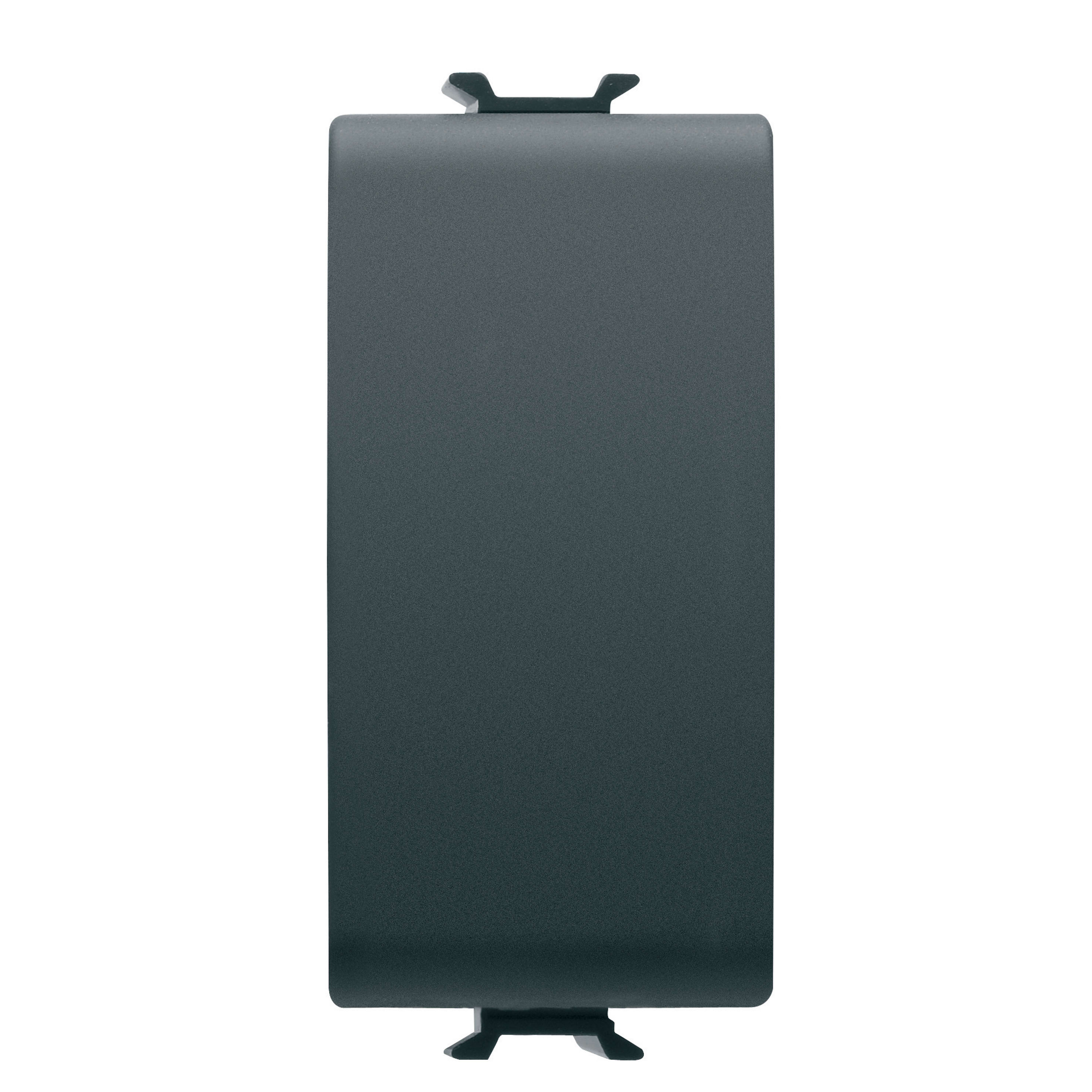 GEWISS - PULSANTE SOFT-CLICK - TASTO NEUTRO - PER RELE', DIMMER E INTER.CONT. BUS - 1P NA/NC 4A PRIVO DI POT. - 1 MODULO - NERO SATINATO - CHORUSMART