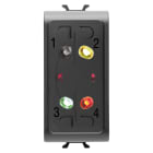 GEWISS - INSERITORE PARZIALIZZATORE DA INCASSO - ANTIFURTO FILARE - NERO - CHORUSMART GW12940