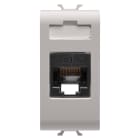 GEWISS - PRESA RJ45 - CATEGORIA 6 - UTP - 1 MODULO - CHORUSMART NATURAL BEIGE SATINATO