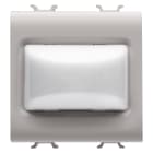 GEWISS - SPIA SPORGENTE - 12V ac/dc / 230V ac 50/60 Hz - OPALE - 2 MODULI - NATURAL BEIGE SATINATO - CHORUSMART