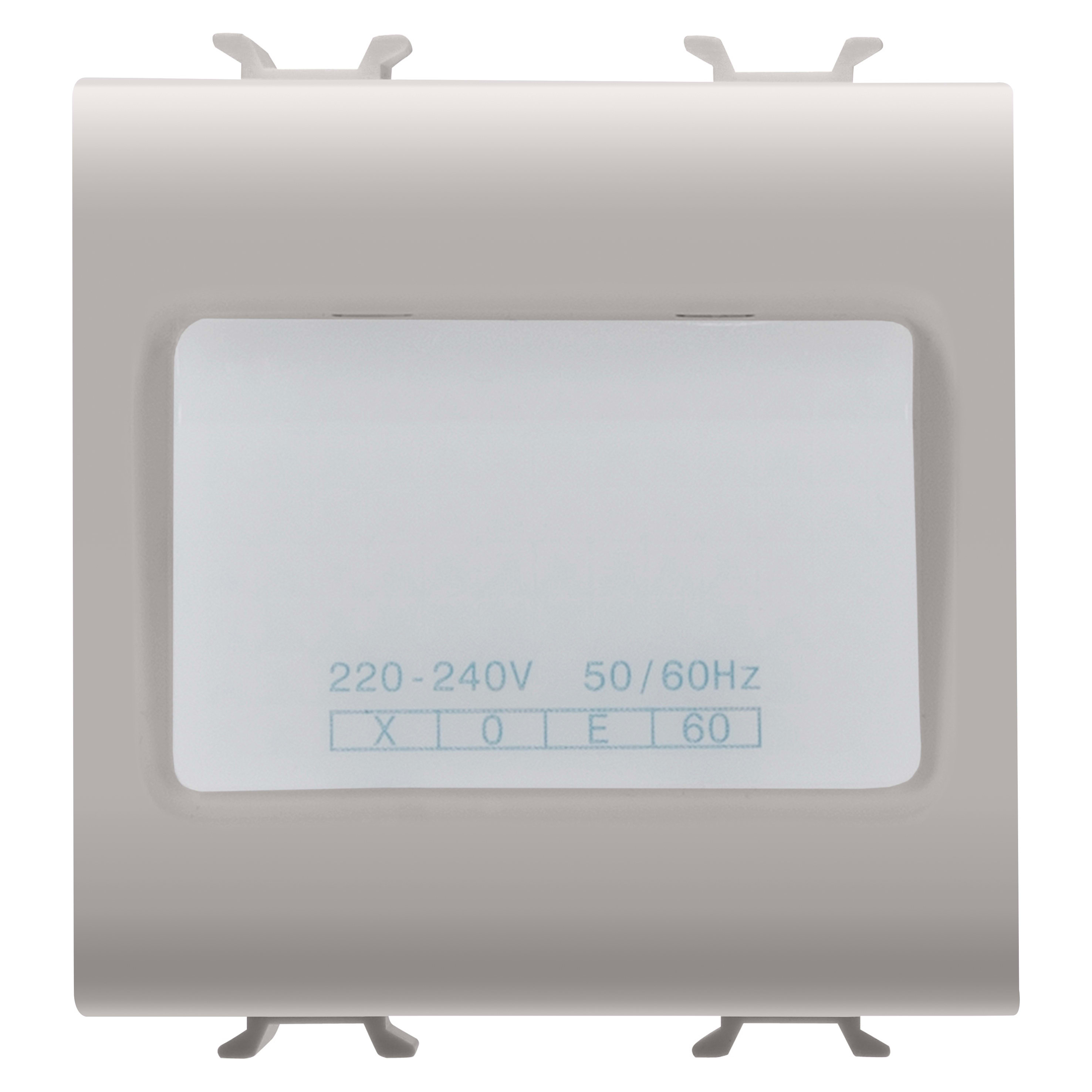 GEWISS - LAMPADA AUTONOMA DI EMERGENZA - 230Vac 50/60Hz 1h - 2 MODULI - NATURAL BEIGE SATINATO - CHORUSMART