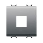 GEWISS - ADATTATORE PREDISPOSTO PER L'ALLOGGIAMENTO DI CONNETTORI DATI - TIPO AMP/KEYSTONE JACK - 2 MODULI - TITANIO - CHORUSMART