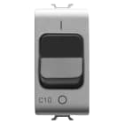 GEWISS - INTERRUTTORE AUTOMATICO MAGNETOTERMICO - CURVA C - 1P+N 10A 230Vac - 1 MODULO - TITANIO - CHORUSMART GW14467