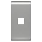 GEWISS - TASTO INTERCAMBIABILE PER COMANDI ASSIALI - DA COMPLETARE CON LENTE - 1 MODULO - TITANIO - CHORUSMART GW14551S