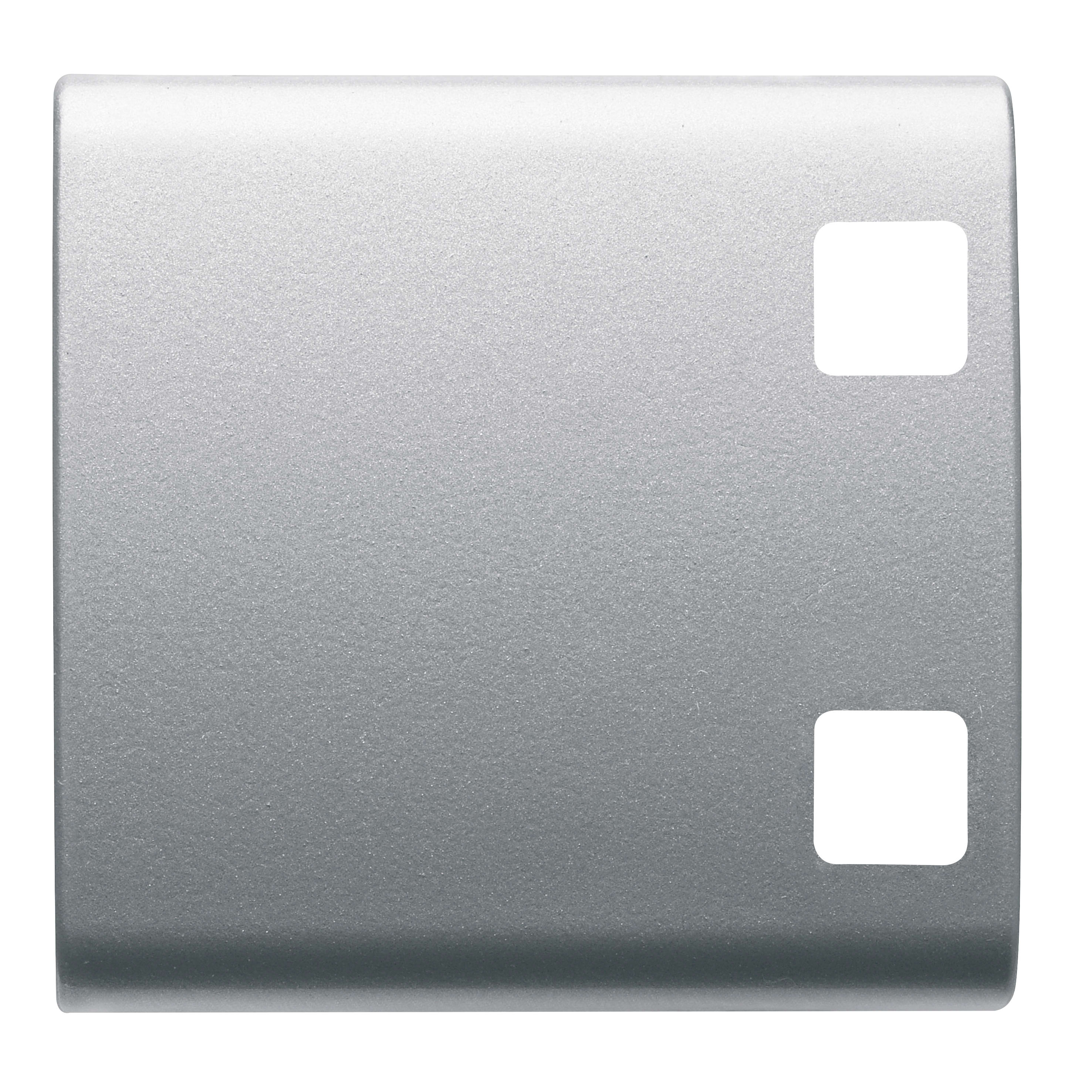 GEWISS - TASTO INTERCAMBIABILE PER PULSANTIERA - DA COMPLETARE CON 2 LENTI - 2 MODULI - TITANIO - CHORUSMART