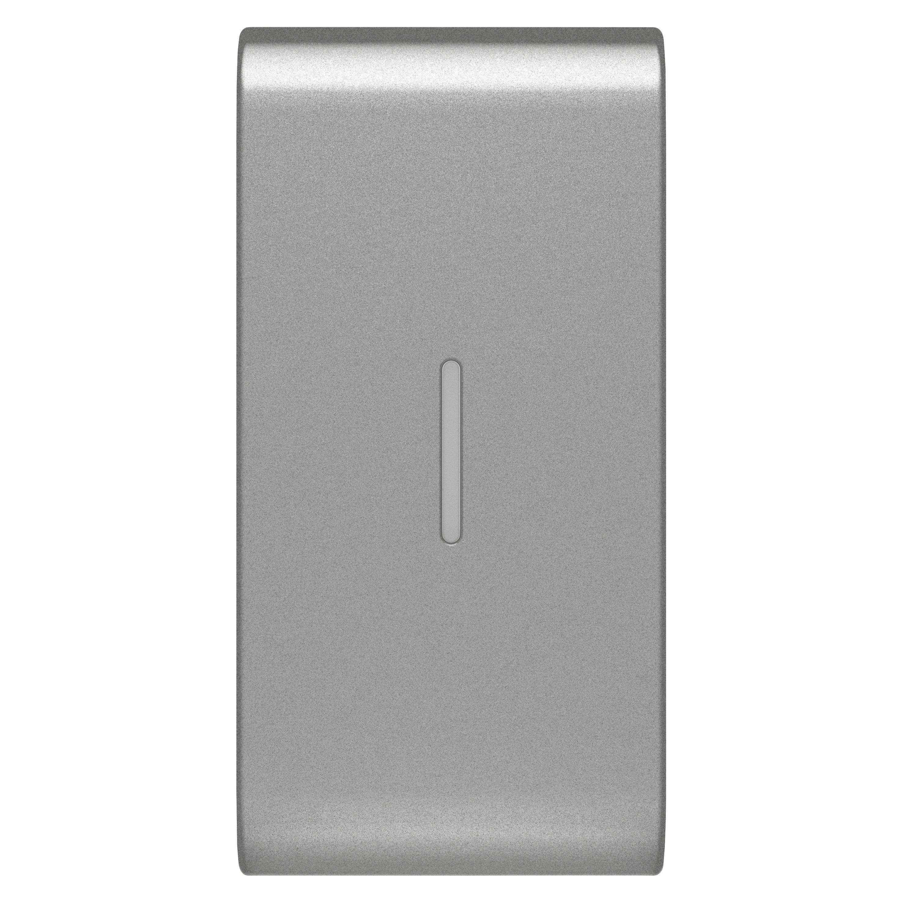 GEWISS - TASTO INTERCAMBIABILE PER COMANDI ASSIALI - CON DIFFUSORE - 1 MODULO - TITANIO - CHORUSMART