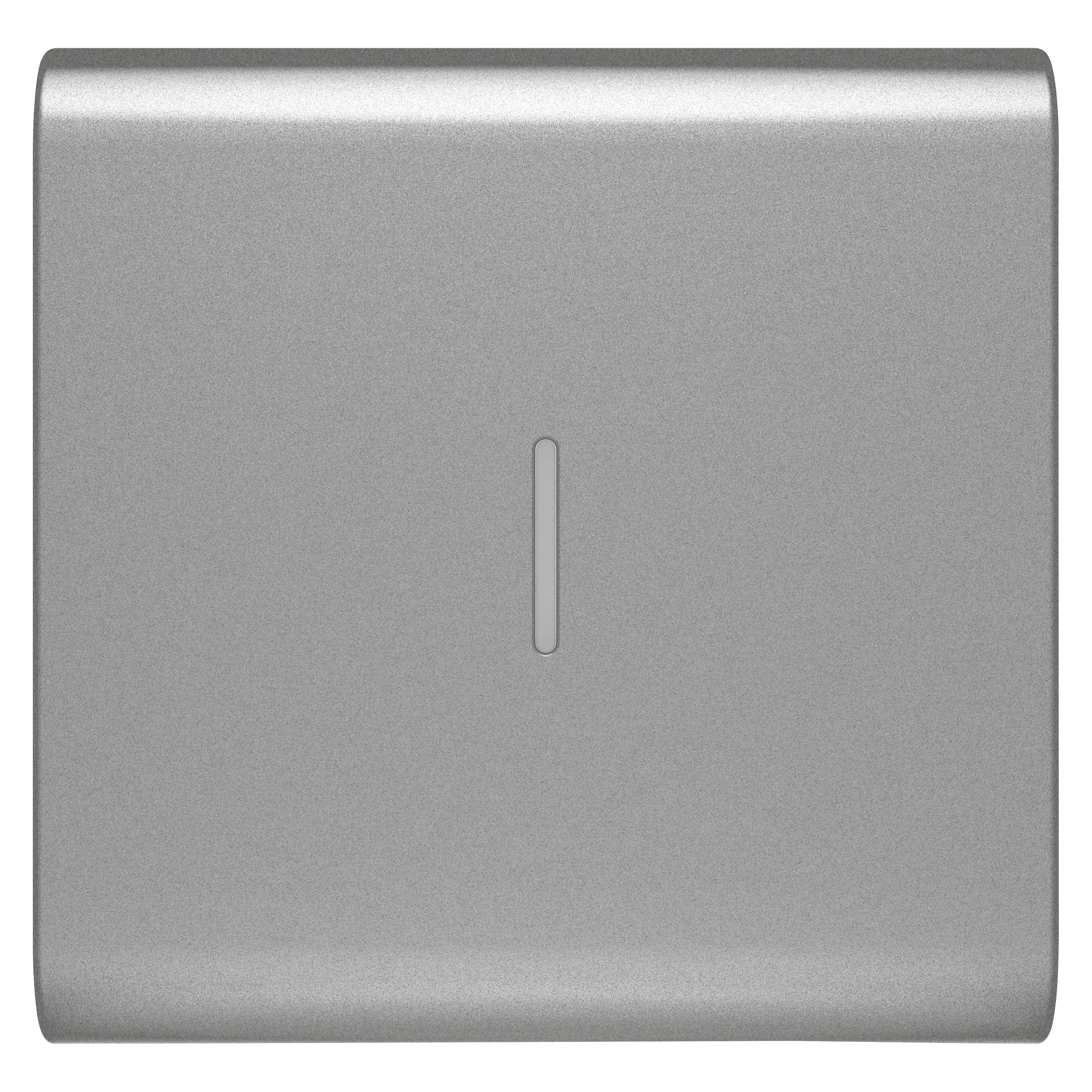 GEWISS - TASTO INTERCAMBIABILE PER COMANDI ASSIALI - CON DIFFUSORE - 2 MODULI - TITANIO - CHORUSMART