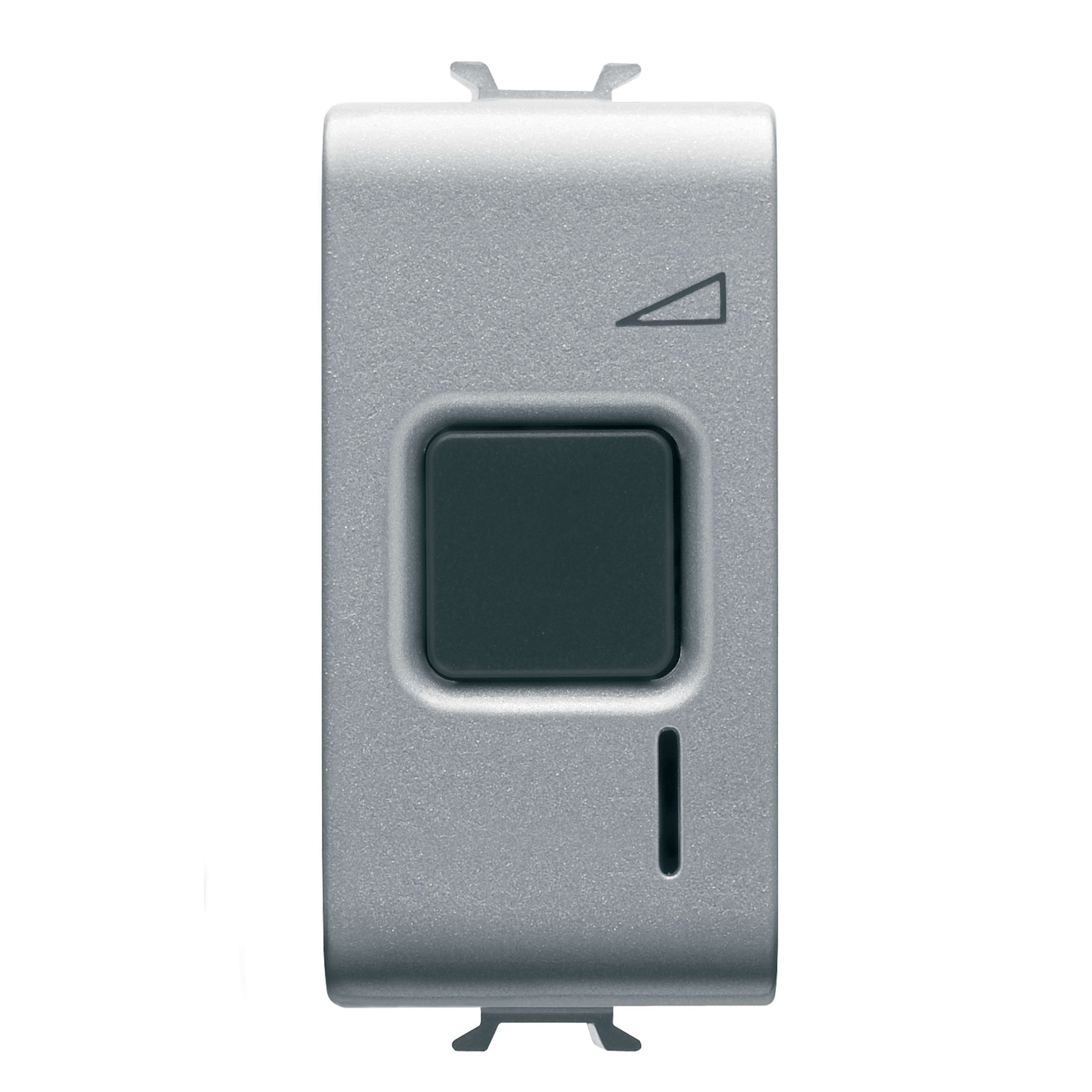 GEWISS - REGOLATORE ELETTRONICO - A PULSANTE - 230V ac 50/60Hz - RESISTIVO 60-500W / INDUTTIVO 60-500VA - 1 MODULO - TITANIO - CHORUSMART