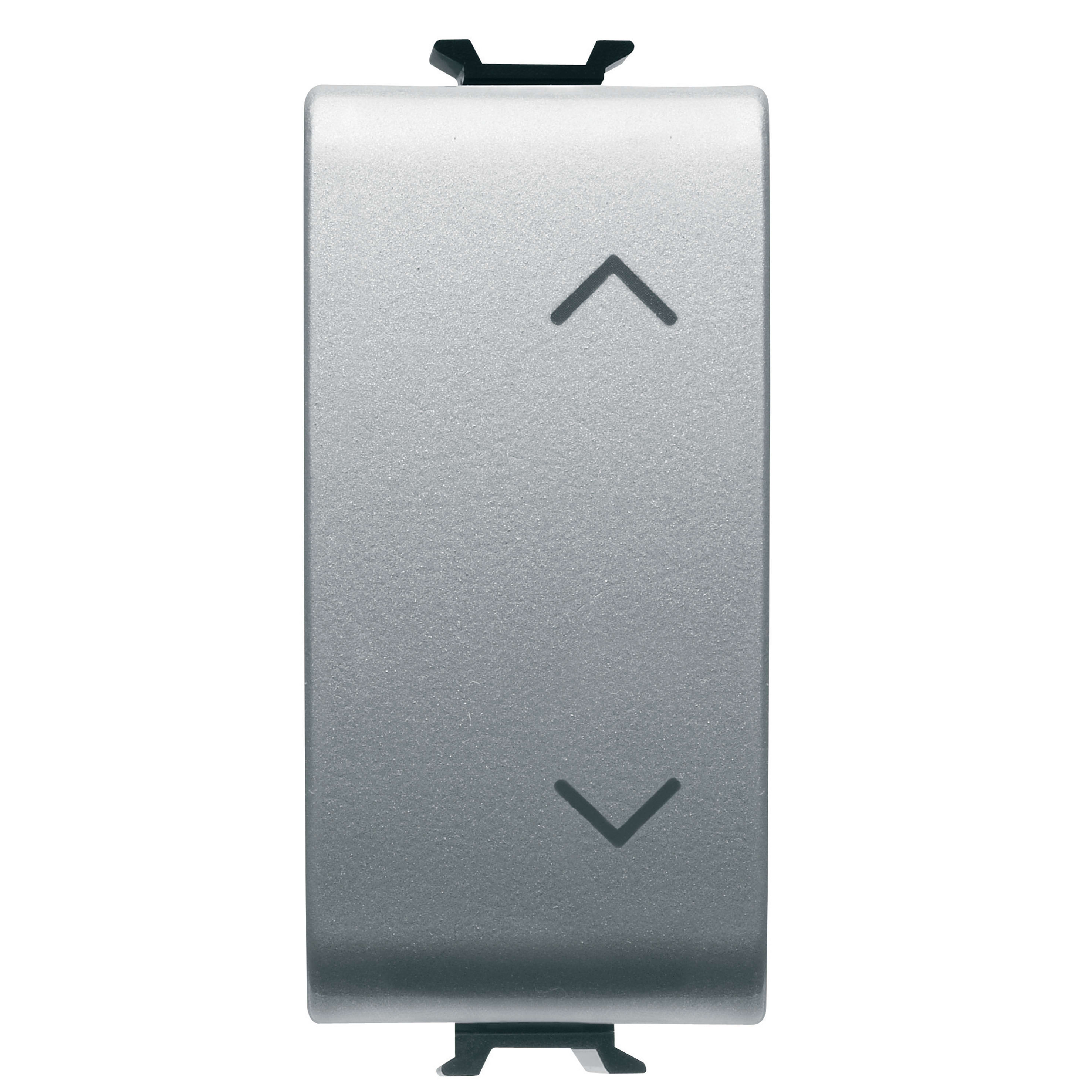 GEWISS - PULSANTE ELETTRONICO SOFT-CLICK - DOPPIO - PER INTERFACCE CONTATTI BUS - 1P 2NA/NC PRIVO DI POTENZIALE - 1 MODULO - TITANIO - CHORUSMART