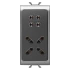 GEWISS - INSERITORE DA INCASSO - ANTIFURTO FILARE - TITANIO - CHORUSMART GW14935