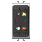 GEWISS - INSERITORE PARZIALIZZATORE DA INCASSO - ANTIFURTO FILARE - TITANIO - CHORUSMART GW14940