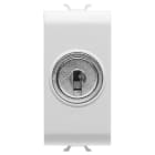 GEWISS - DEVIATORE UNIPOLARE 250V ac - 10AX - CON CHIAVE - 1 MODULO - BIANCO SATINATO - CHORUSMART