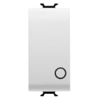 GEWISS - PULSANTE BIPOLARE 250V ac - NA 16A - TASTO NEUTRO - SIMBOLO 0 - 1 MODULO - BIANCO SATINATO - CHORUSMART
