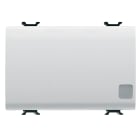 GEWISS - PULSANTE UNIPOLARE 250V ac - NA 16A ILLUMINABILE - CON LENTE NEUTRA SOSTITUIBILE - 3 MODULI - BIANCO SATINATO - CHORUSMART