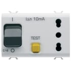 GEWISS - PRESA INTERBLOCCATA - 2P+T 16A - P17-P11 - CON INTERRUTTORE MAGNETOTERMICO DIFFERENZIALE 1P+N 16A - 230V ac - 3 MODULI - BIANCO SATINATO - CHORUSMART