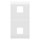 GEWISS - TASTO INTERCAMBIABILE PER COMANDI ASSIALI - DA COMPLETARE CON 2 LENTI - 1 MODULO - BIANCO SATINATO - CHORUSMART GW15553S