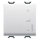 GEWISS - REGOLATORE ELETTRONICO UNIVERSALE - A PULSANTE - 230V ac 50/60Hz - 2 MODULI - BIANCO SATINATO - CHORUSMART