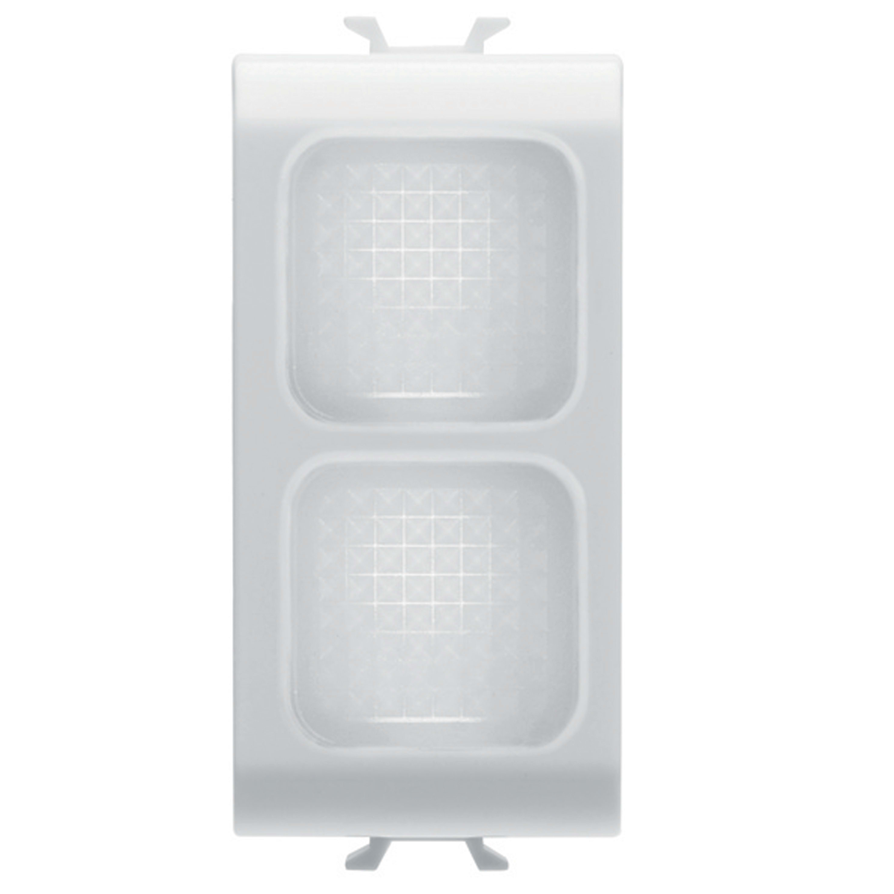 GEWISS - SPIA DI SEGNALAZIONE DOPPIA - OPALE - 1 MODULO - BIANCO SATINATO - CHORUSMART
