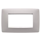 GEWISS - PLACCA ONE - IN TECNOPOLIMERO VERNICIATO - 4 POSTI - NATURAL BEIGE - CHORUSMART