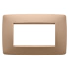 GEWISS - PLACCA ONE - IN TECNOPOLIMERO VERNICIATO - 4 POSTI - RAME CHIARO - CHORUSMART