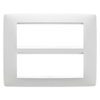 GEWISS - PLACCA ONE - IN TECNOPOLIMERO VERNICIATO - 12 POSTI - BIANCO SATINATO - CHORUSMART