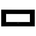 GEWISS - PLACCA GEO - IN TECNOPOLIMERO - 6 POSTI - NERO TONER - CHORUSMART