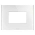 GEWISS - PLACCA ICE - IN VETRO - 3 POSTI - BIANCO - CHORUSMART