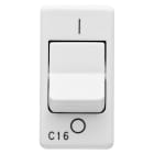 GEWISS - INTERRUTTORE AUTOMATICO MAGNETOTERMICO 230V ac - 1P 16A 3kA CURVA C - 1 MODULO - SYSTEM WHITE
