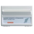 GEWISS - INTERRUTTORE UNIVERSALE PER IMPIANTI ALBERGHIERI - UNIPOLARE NA - 10A - BADGE 54mm - LUMINOSO 230V - 3 MODULI SYSTEM WHITE GW20820