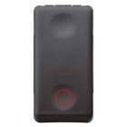 GEWISS - PULSANTE UNIPOLARE 250V ac - NC 10A - NEUTRO - SIMBOLO CERCHIO - 1 MODULO - SYSTEM BLACK