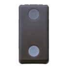 GEWISS - COMMUTATORE UNIPOLARE 250V ac - 10AX - CON LENTE NEUTRA SOSTITUIBILE - 1 MODULO - SYSTEM BLACK