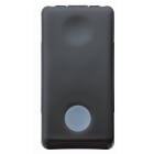 GEWISS - INTERRUTTORE BIPOLARE 250V ac - 16AX - CON LENTE NEUTRA SOSTITUIBILE - ILLUMINABILE - 1 MODULO - SYSTEM BLACK